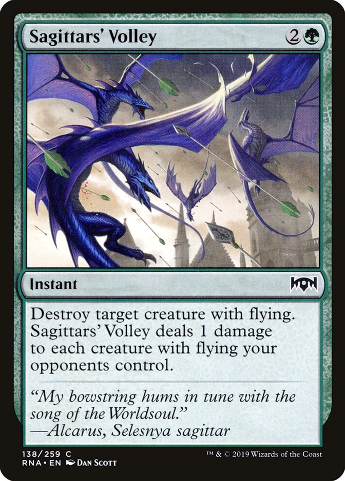 Sagittars' Volley [Ravnica Allegiance] | Dragon's Lair Comics and Fantasy Houston TX