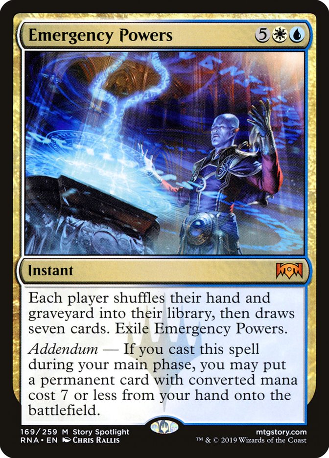 Emergency Powers [Ravnica Allegiance] | Dragon's Lair Comics and Fantasy Houston TX