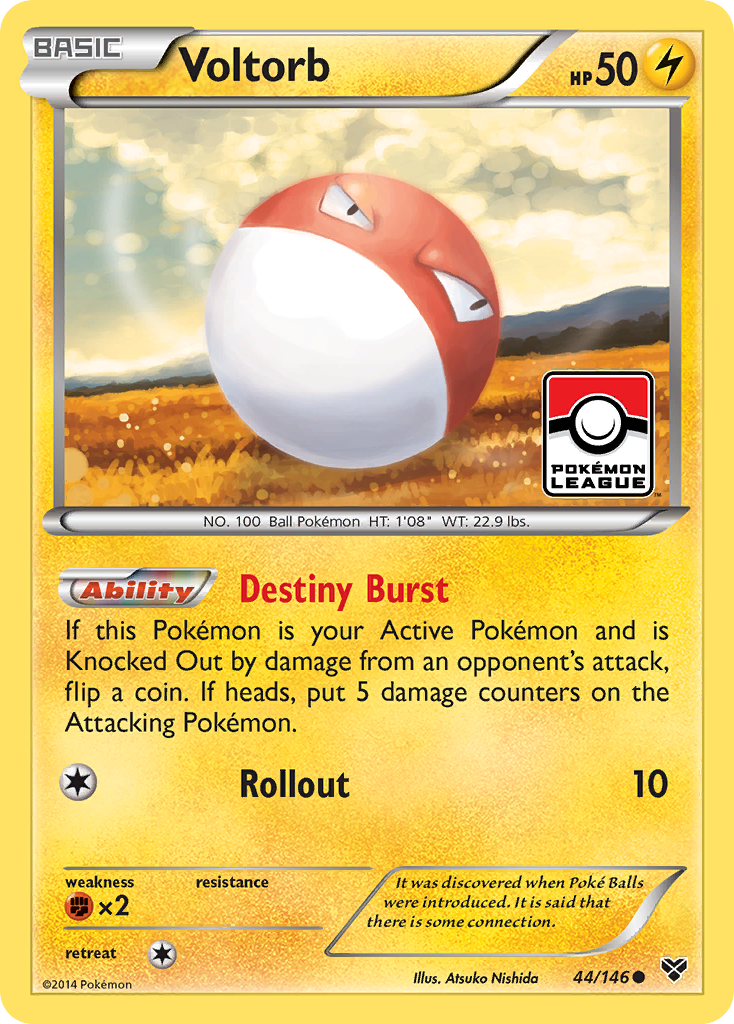 Voltorb (44/146) [XY: Base Set] | Dragon's Lair Comics and Fantasy Houston TX