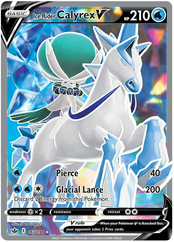 Ice Rider Calyrex V (163/198) [Sword & Shield: Chilling Reign] | Dragon's Lair Comics and Fantasy Houston TX