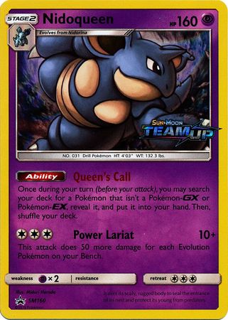 Nidoqueen (SM160) (Staff) [Sun & Moon: Black Star Promos] | Dragon's Lair Comics and Fantasy Houston TX
