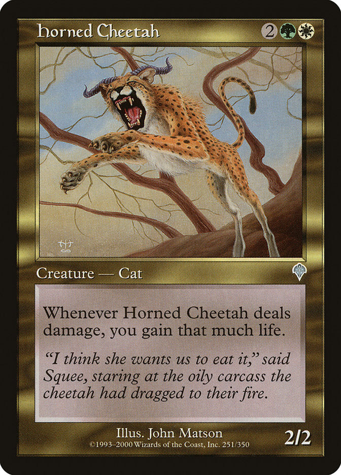 Horned Cheetah [Invasion] | Dragon's Lair Comics and Fantasy Houston TX