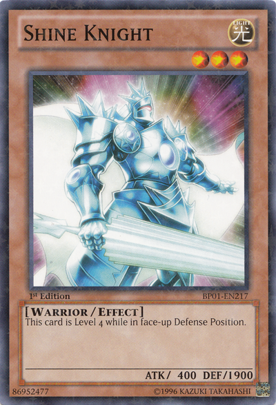 Shine Knight [BP01-EN217] Starfoil Rare | Dragon's Lair Comics and Fantasy Houston TX