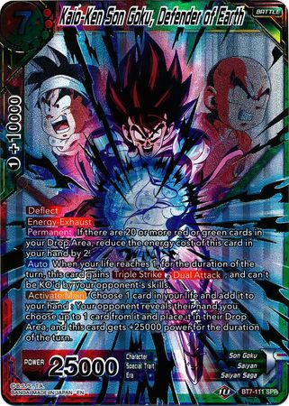 Kaio-Ken Son Goku, Defender of Earth (SPR) (BT7-111) [Assault of the Saiyans] | Dragon's Lair Comics and Fantasy Houston TX