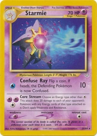 Starmie (25/64) [Neo Revelation Unlimited] | Dragon's Lair Comics and Fantasy Houston TX