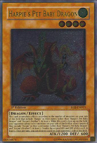 Harpie's Pet Baby Dragon [EOJ-EN013] Ultimate Rare | Dragon's Lair Comics and Fantasy Houston TX