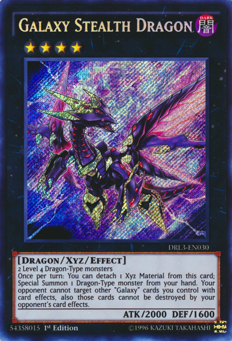 Galaxy Stealth Dragon [DRL3-EN030] Secret Rare | Dragon's Lair Comics and Fantasy Houston TX