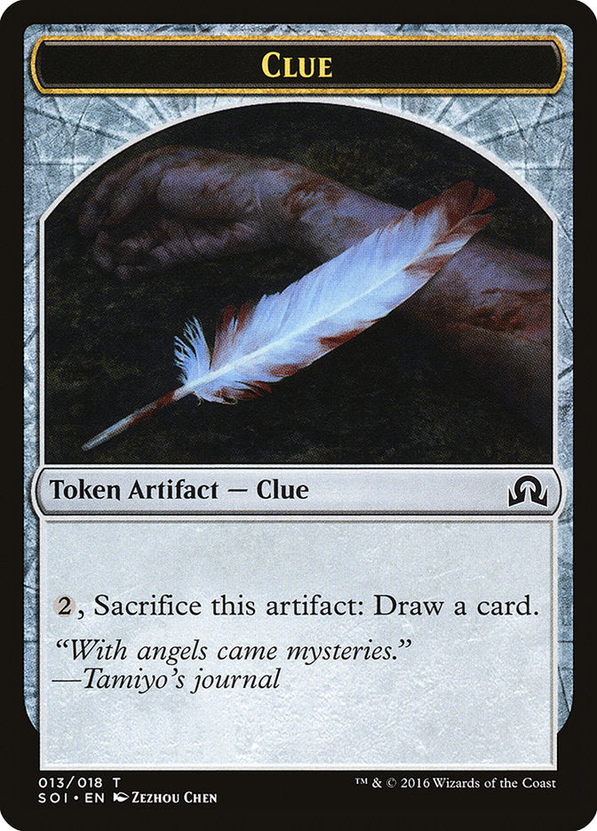 Clue Token (013/018) [Shadows over Innistrad Tokens] | Dragon's Lair Comics and Fantasy Houston TX