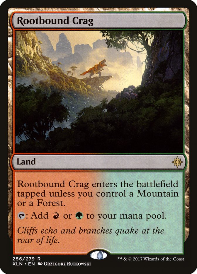 Rootbound Crag [Ixalan] | Dragon's Lair Comics and Fantasy Houston TX