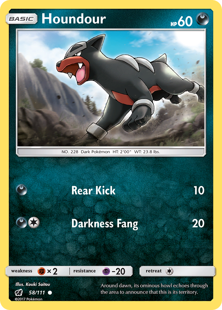 Houndour (58/111) [Sun & Moon: Crimson Invasion] | Dragon's Lair Comics and Fantasy Houston TX