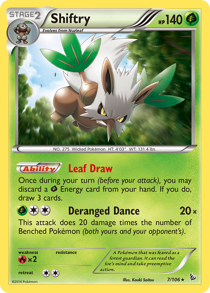 Shiftry (7/106) [XY: Flashfire] | Dragon's Lair Comics and Fantasy Houston TX