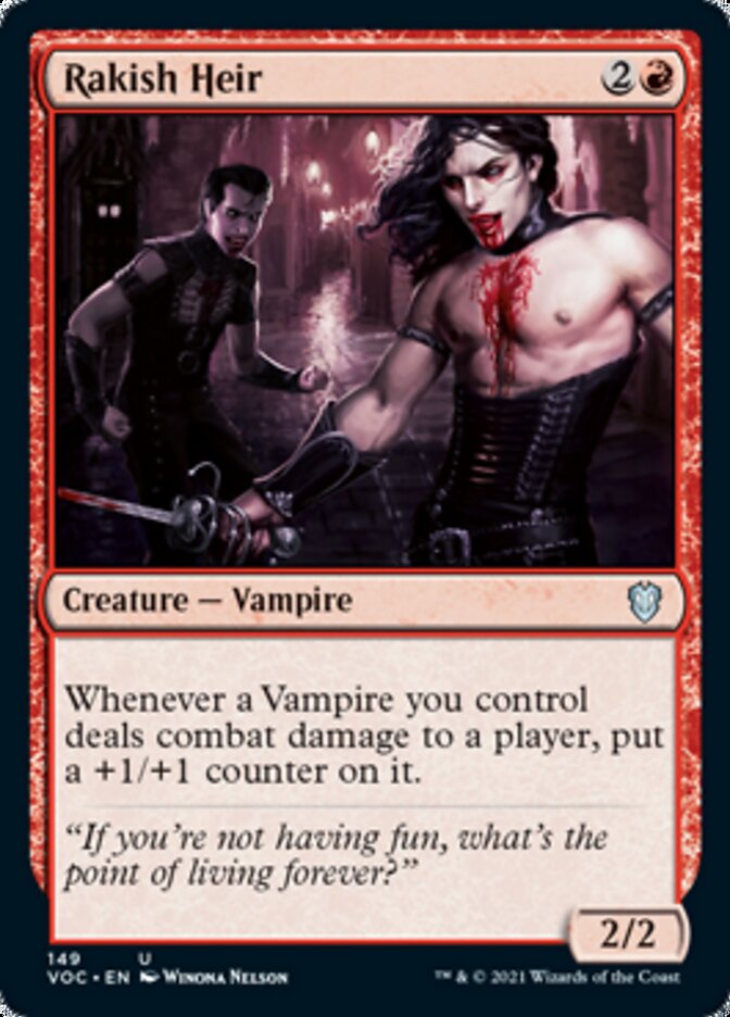 Rakish Heir [Innistrad: Crimson Vow Commander] | Dragon's Lair Comics and Fantasy Houston TX