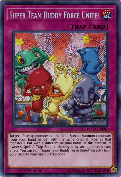 Super Team Buddy Force Unite! [FLOD-EN081] Secret Rare | Dragon's Lair Comics and Fantasy Houston TX