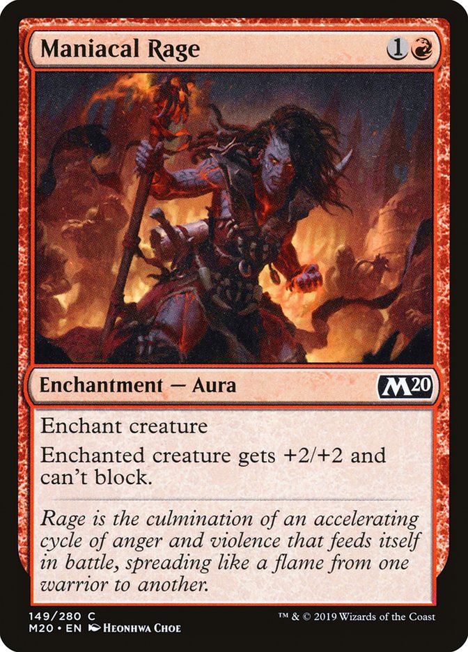 Maniacal Rage [Core Set 2020] | Dragon's Lair Comics and Fantasy Houston TX