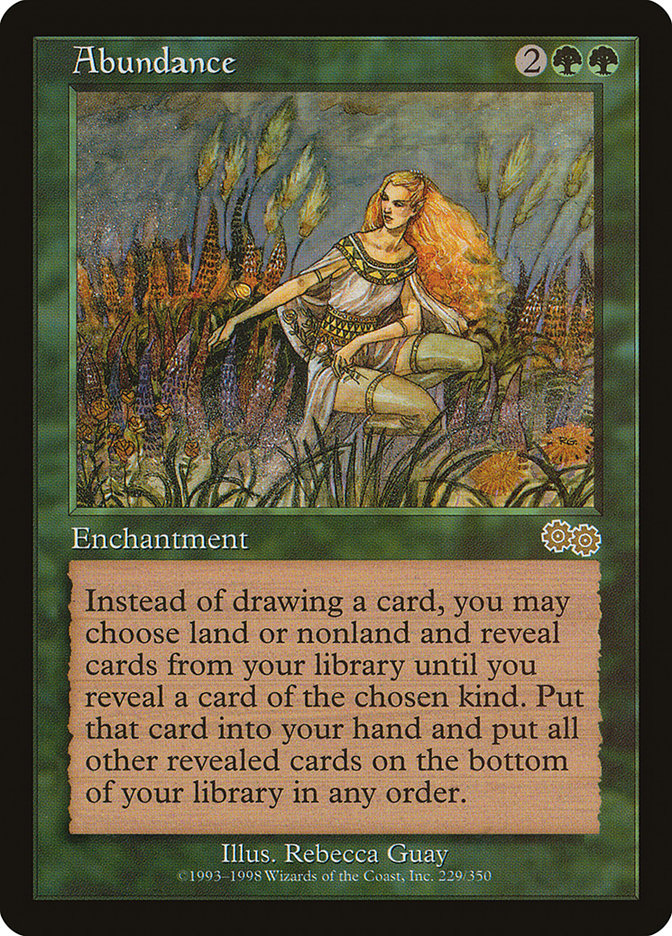Abundance [Urza's Saga] | Dragon's Lair Comics and Fantasy Houston TX