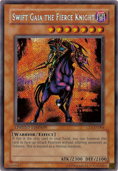 Swift Gaia the Fierce Knight [CT1-EN004] Secret Rare | Dragon's Lair Comics and Fantasy Houston TX