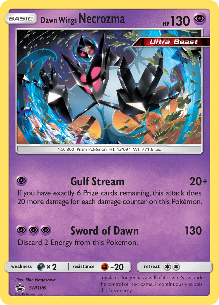 Dawn Wings Necrozma (SM106) [Sun & Moon: Black Star Promos] | Dragon's Lair Comics and Fantasy Houston TX