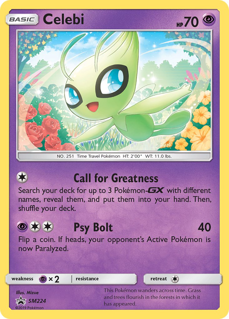 Celebi (SM224) [Sun & Moon: Black Star Promos] | Dragon's Lair Comics and Fantasy Houston TX