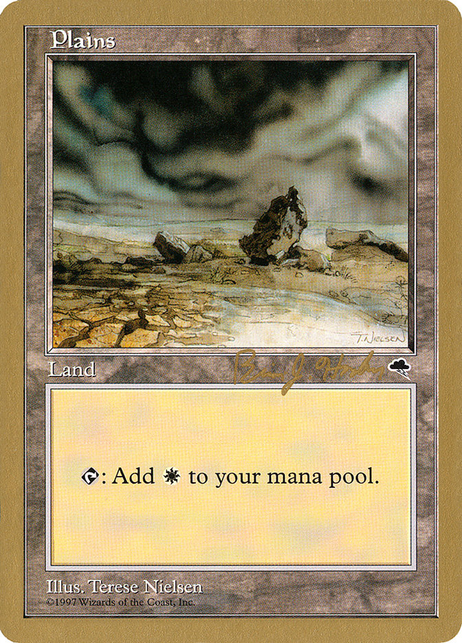 Plains (bh331) (Brian Hacker) [World Championship Decks 1998] | Dragon's Lair Comics and Fantasy Houston TX