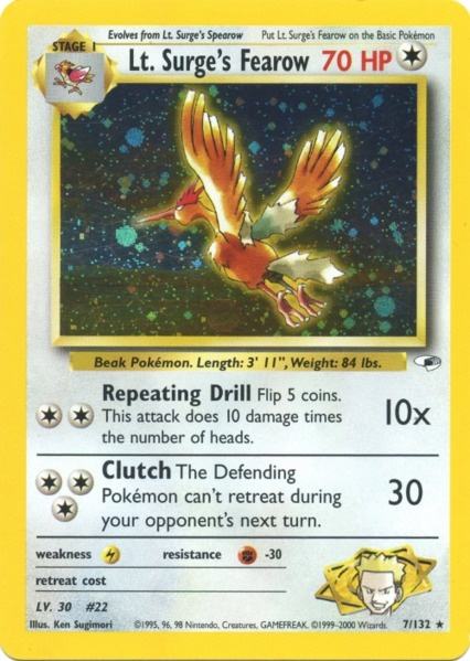 Lt. Surge's Fearow (7/132) [Gym Heroes Unlimited] | Dragon's Lair Comics and Fantasy Houston TX