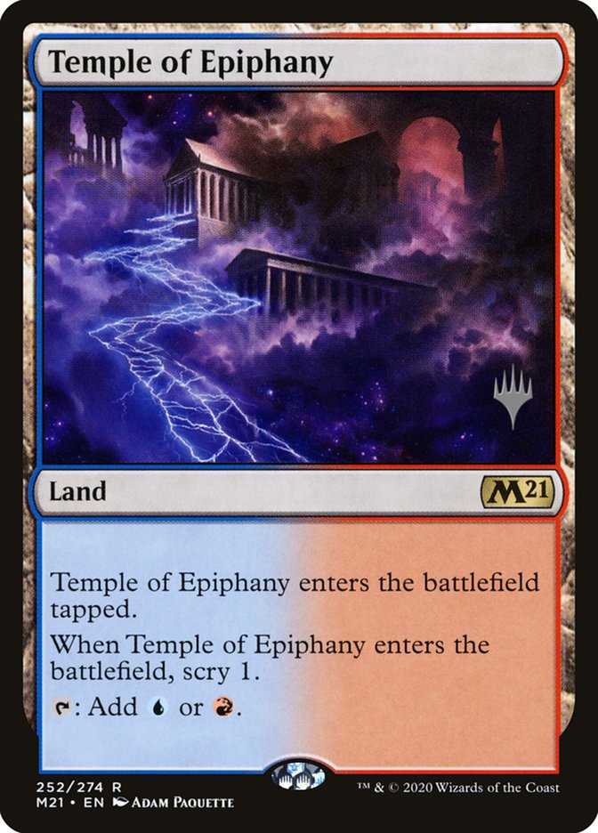 Temple of Epiphany (Promo Pack) [Core Set 2021 Promos] | Dragon's Lair Comics and Fantasy Houston TX