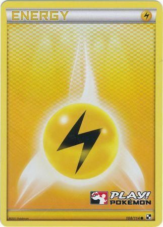 Lightning Energy (108/114) (Play Pokemon Promo) [Black & White: Base Set] | Dragon's Lair Comics and Fantasy Houston TX