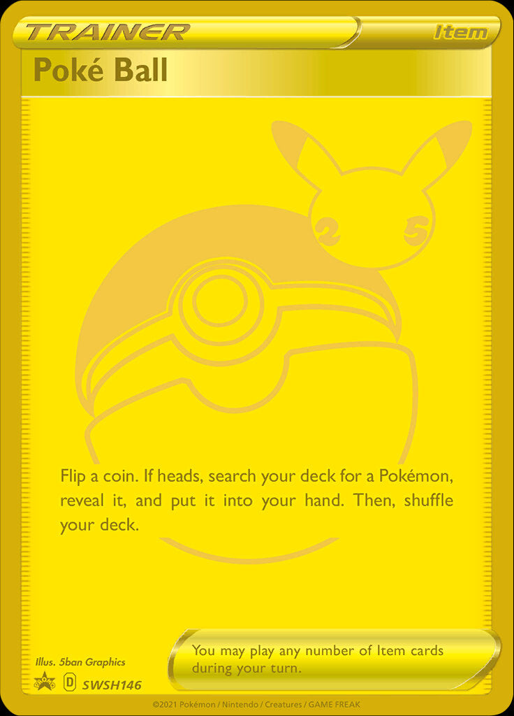 Poke Ball (SWSH146) (Celebrations) [Sword & Shield: Black Star Promos] | Odin's Place