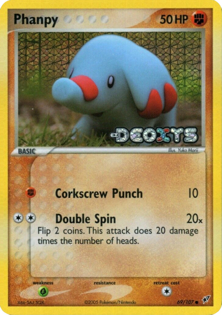 Phanpy (69/107) (Stamped) [EX: Deoxys] | Dragon's Lair Comics and Fantasy Houston TX