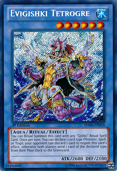 Evigishki Tetrogre [HA06-EN018] Secret Rare | Dragon's Lair Comics and Fantasy Houston TX