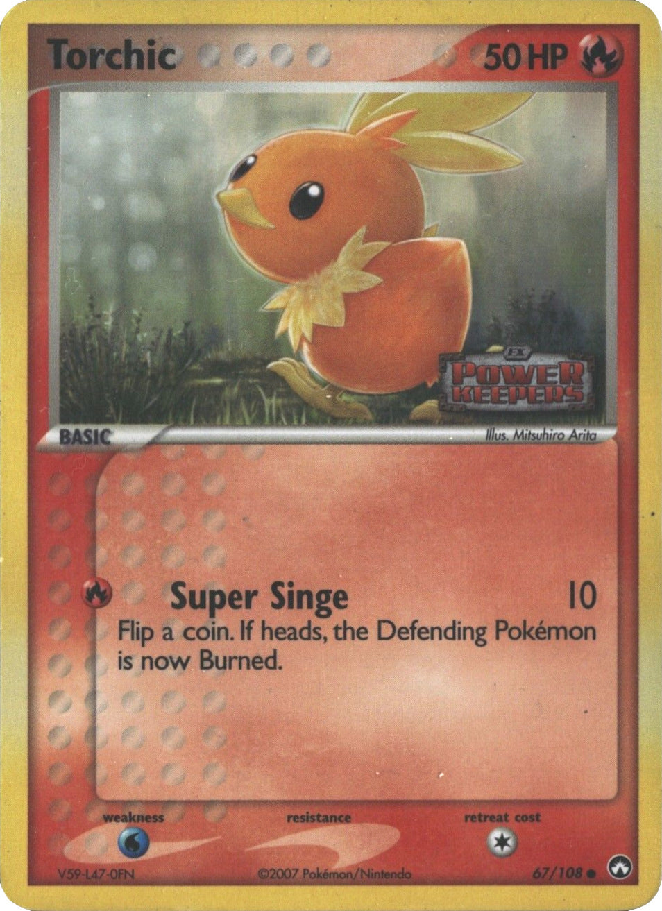 Torchic (67/108) (Stamped) [EX: Power Keepers] | Dragon's Lair Comics and Fantasy Houston TX