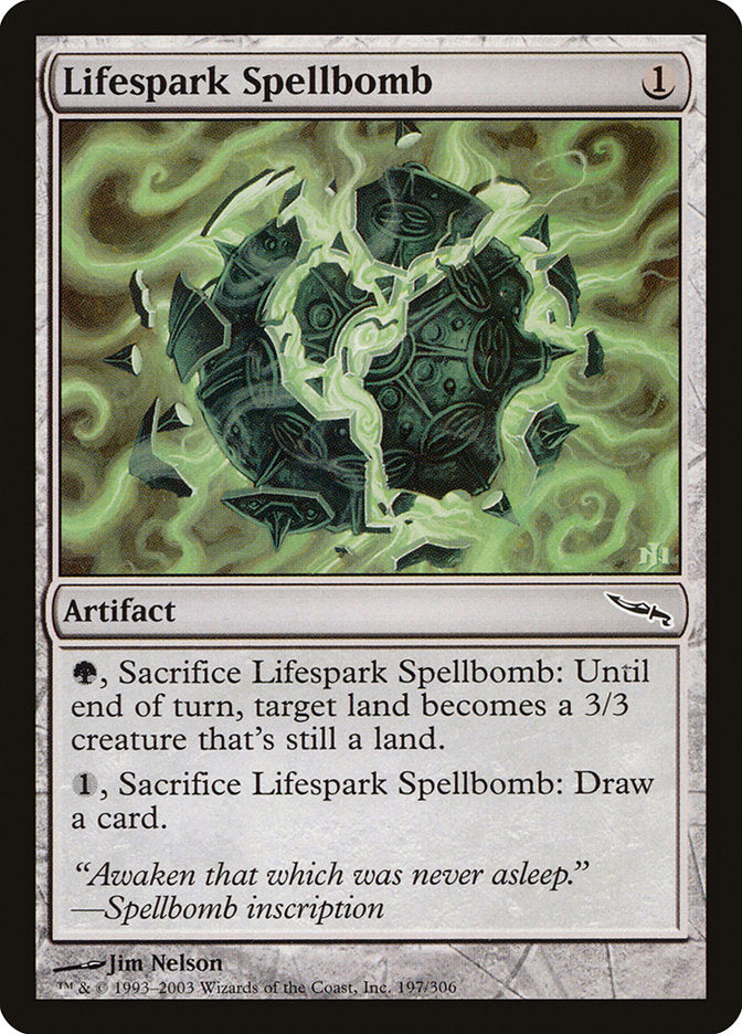 Lifespark Spellbomb [Mirrodin] | Dragon's Lair Comics and Fantasy Houston TX