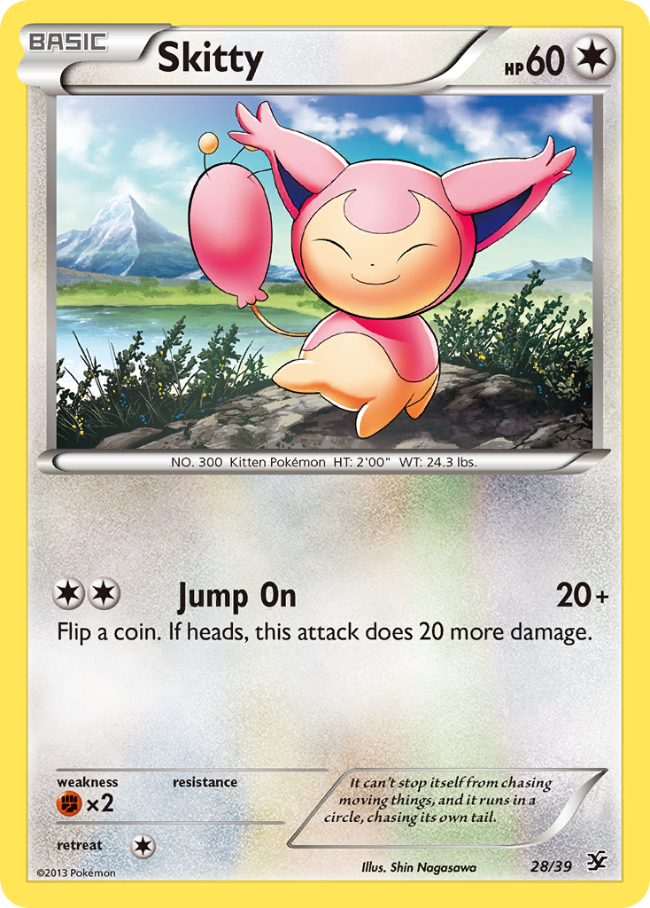 Skitty (28/39) [XY: Kalos Starter Set] | Dragon's Lair Comics and Fantasy Houston TX