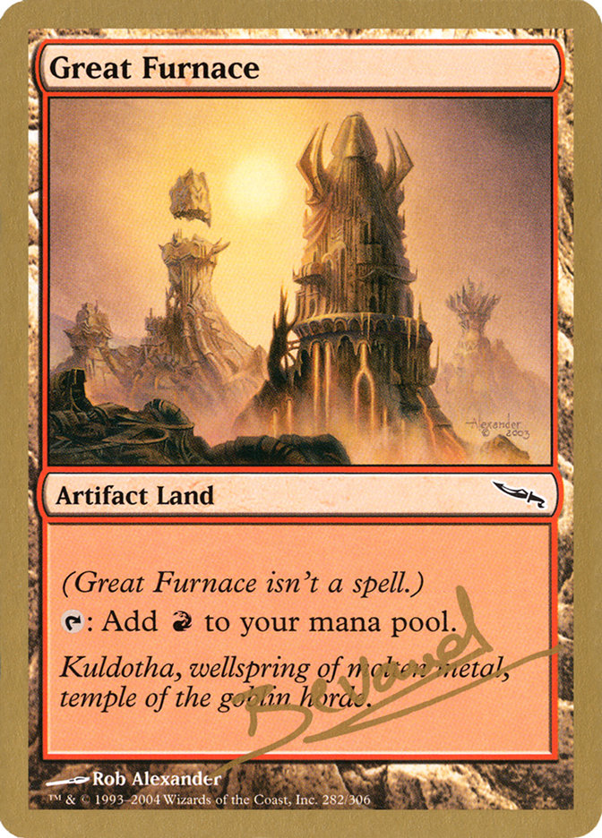 Great Furnace (Manuel Bevand) [World Championship Decks 2004] | Dragon's Lair Comics and Fantasy Houston TX