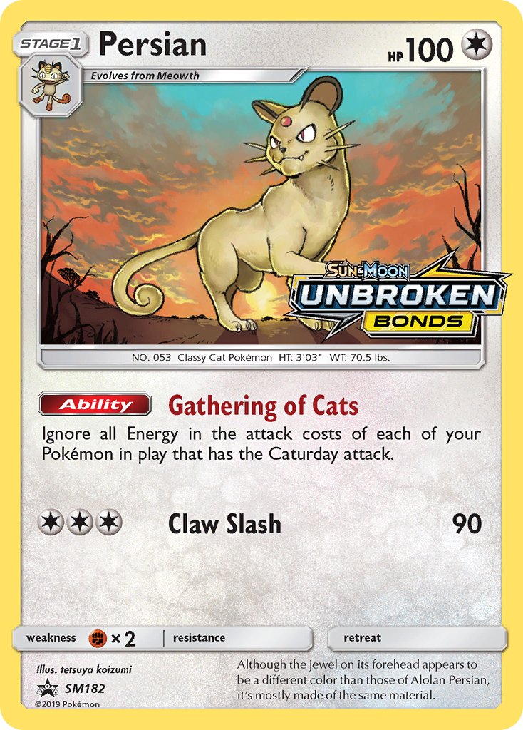 Persian (SM182) [Sun & Moon: Black Star Promos] | Dragon's Lair Comics and Fantasy Houston TX