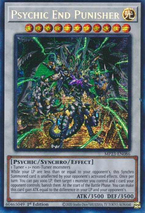 Psychic End Punisher [MP23-EN086] Prismatic Secret Rare | Dragon's Lair Comics and Fantasy Houston TX