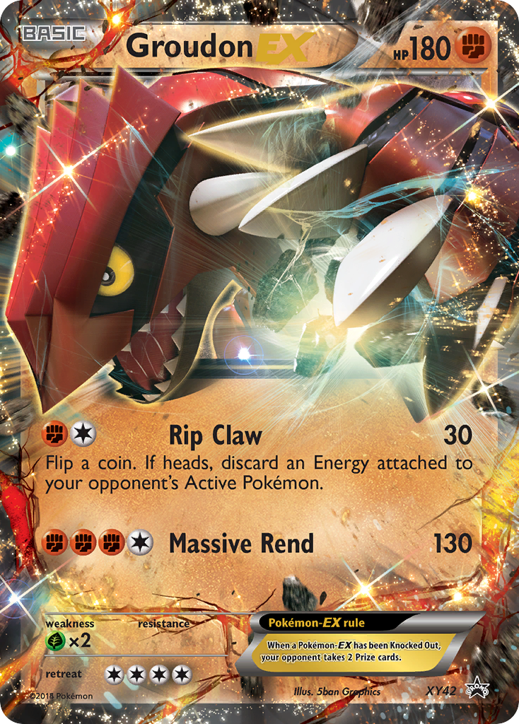 Groudon EX (XY42) [XY: Black Star Promos] | Dragon's Lair Comics and Fantasy Houston TX