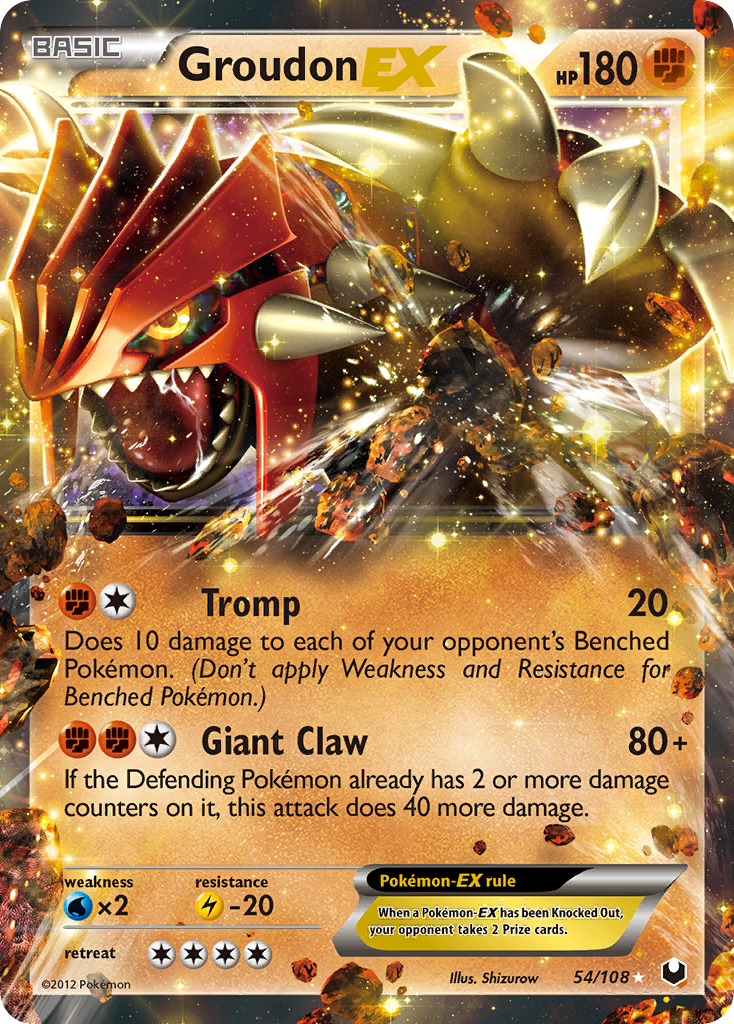 Groudon EX (54/108) [Black & White: Dark Explorers] | Dragon's Lair Comics and Fantasy Houston TX