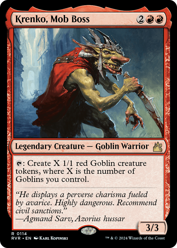 Krenko, Mob Boss [Ravnica Remastered] | Dragon's Lair Comics and Fantasy Houston TX