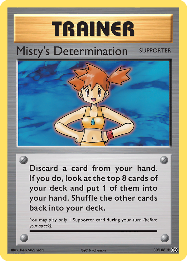 Misty's Determination (80/108) [XY: Evolutions] | Dragon's Lair Comics and Fantasy Houston TX