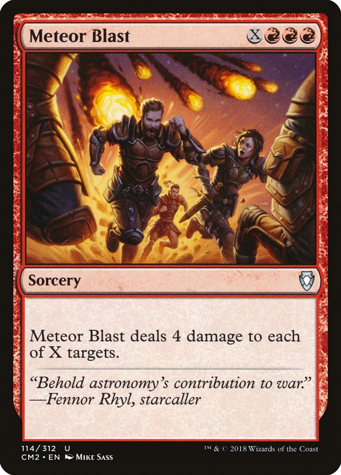 Meteor Blast [Commander Anthology Volume II] | Dragon's Lair Comics and Fantasy Houston TX