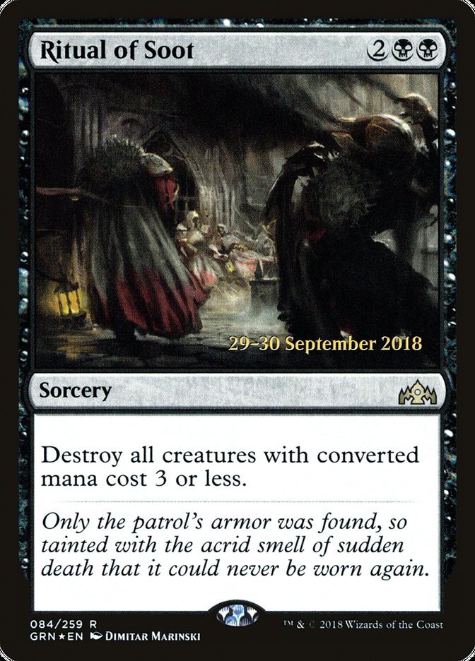 Ritual of Soot [Guilds of Ravnica Prerelease Promos] | Dragon's Lair Comics and Fantasy Houston TX