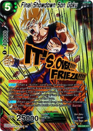 Final Showdown Son Goku (SPR) (TB3-035) [Clash of Fates] | Dragon's Lair Comics and Fantasy Houston TX