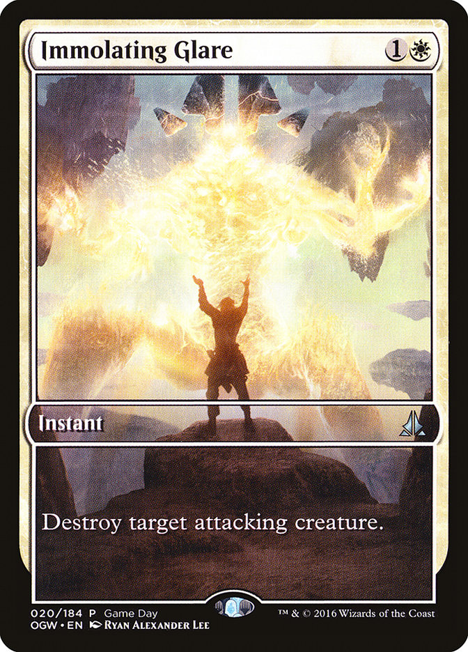 Immolating Glare (Game Day) (Extended Art) [Oath of the Gatewatch Promos] | Dragon's Lair Comics and Fantasy Houston TX
