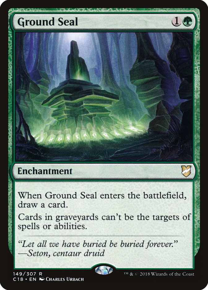 Ground Seal [Commander 2018] | Dragon's Lair Comics and Fantasy Houston TX