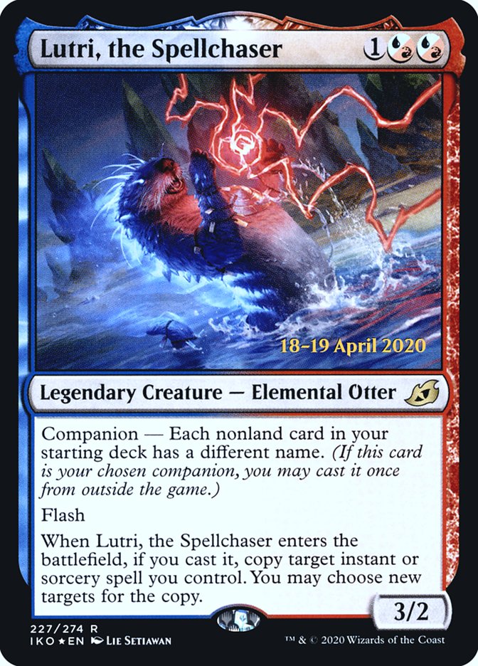 Lutri, the Spellchaser [Ikoria: Lair of Behemoths Prerelease Promos] | Dragon's Lair Comics and Fantasy Houston TX