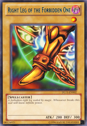 Right Leg of the Forbidden One (Blue) [DL11-EN002] Rare | Dragon's Lair Comics and Fantasy Houston TX