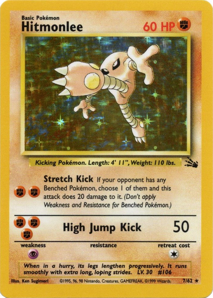 Hitmonlee (7/62) [Fossil Unlimited] | Dragon's Lair Comics and Fantasy Houston TX