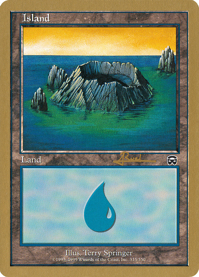 Island (335) (Antoine Ruel) [World Championship Decks 2001] | Dragon's Lair Comics and Fantasy Houston TX
