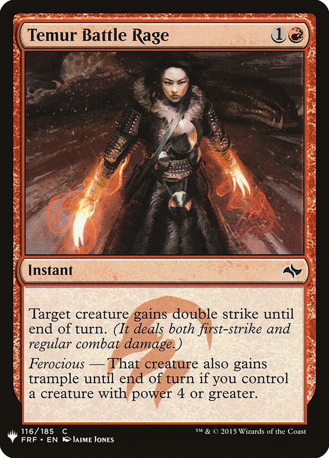 Temur Battle Rage [Mystery Booster] | Dragon's Lair Comics and Fantasy Houston TX