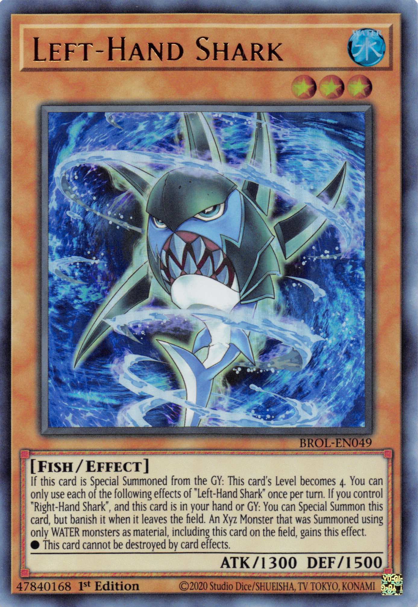 Left-Hand Shark [BROL-EN049] Ultra Rare | Dragon's Lair Comics and Fantasy Houston TX